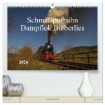 Schmalspurbahn Dampflok Bieberlies (hochwertiger Premium Wandkalender 2026 DIN A2 quer), Kunstdruck in Hochglanz