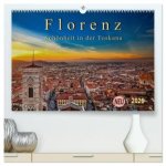 Florenz - Schönheit in der Toskana (hochwertiger Premium Wandkalender 2026 DIN A2 quer), Kunstdruck in Hochglanz