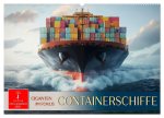 Containerschiffe - Giganten im Fokus (Wandkalender 2026 DIN A2 quer), CALVENDO Monatskalender