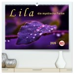 Lila - die mystische Farbe (hochwertiger Premium Wandkalender 2026 DIN A2 quer), Kunstdruck in Hochglanz