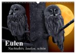 Eulen. Nachtaktiv, lautlos, schön (Wandkalender 2026 DIN A3 quer), CALVENDO Monatskalender