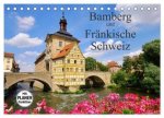 Bamberg und Fränkische Schweiz (Tischkalender 2026 DIN A5 quer), CALVENDO Monatskalender