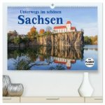 Unterwegs im schönen Sachsen (hochwertiger Premium Wandkalender 2026 DIN A2 quer), Kunstdruck in Hochglanz