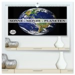 Sonne, Monde und Planeten (hochwertiger Premium Wandkalender 2026 DIN A2 quer), Kunstdruck in Hochglanz