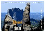 ElbsandSTEIN, kunstwerk der natur (Tischkalender 2026 DIN A5 quer), CALVENDO Monatskalender