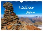 Walliser Alpen - Europas »kleiner« Himalaya (Wandkalender 2026 DIN A4 quer), CALVENDO Monatskalender