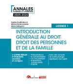 Introduction generale au droit et droit des personnes et de la famille - L1
