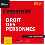 L essentiel du droit des personnes