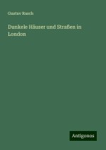 Dunkele Häuser und Straßen in London