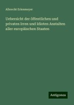 Uebersicht der öffentlichen und privaten Irren und Idioten Anstalten aller europäischen Staaten