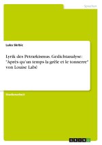 Lyrik des Petrarkismus. Gedichtanalyse: 