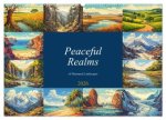 Peaceful Realms of Illustrated Landscapes (Wall Calendar 2026 DIN A2 landscape), CALVENDO 12 Month Wall Calendar