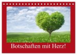 Botschaften mit Herz! (Tischkalender 2026 DIN A5 quer), CALVENDO Monatskalender
