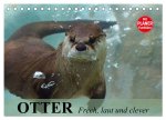 Otter. Frech, laut und clever (Tischkalender 2026 DIN A5 quer), CALVENDO Monatskalender