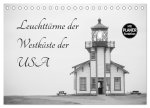 Leuchttürme der Westküste der USA (Tischkalender 2026 DIN A5 quer), CALVENDO Monatskalender