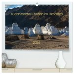 Buddhistische Chörten im Himalaya (hochwertiger Premium Wandkalender 2026 DIN A2 quer), Kunstdruck in Hochglanz