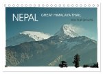 NEPAL GREAT HIMALAYA TRAIL - KULTUR ROUTE (Tischkalender 2026 DIN A5 quer), CALVENDO Monatskalender