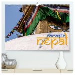 Namaste Nepal (hochwertiger Premium Wandkalender 2026 DIN A2 quer), Kunstdruck in Hochglanz