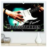 Rockgitarren Power (hochwertiger Premium Wandkalender 2026 DIN A2 quer), Kunstdruck in Hochglanz
