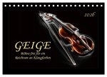Geige - Bühne frei für ein Reichtum an Klangfarben (Tischkalender 2026 DIN A5 quer), CALVENDO Monatskalender