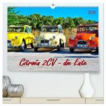 Citroën 2CV - die Ente (hochwertiger Premium Wandkalender 2026 DIN A2 quer), Kunstdruck in Hochglanz