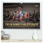 Traktoren - Oldtimer (hochwertiger Premium Wandkalender 2026 DIN A2 quer), Kunstdruck in Hochglanz