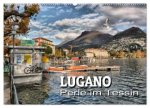 Lugano - Perle im Tessin (Wandkalender 2026 DIN A2 quer), CALVENDO Monatskalender