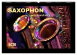 Saxophon - schön und sexy (Wandkalender 2026 DIN A2 quer), CALVENDO Monatskalender