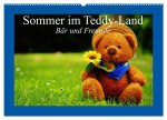 Sommer im Teddy-Land. Bär und Freunde (Wandkalender 2026 DIN A2 quer), CALVENDO Monatskalender