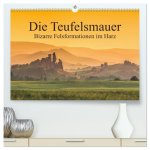 Die Teufelsmauer - Bizarre Felsformationen im Harz (hochwertiger Premium Wandkalender 2026 DIN A2 quer), Kunstdruck in Hochglanz