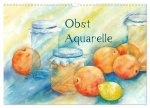 Obst Aquarelle (Wandkalender 2026 DIN A3 quer), CALVENDO Monatskalender
