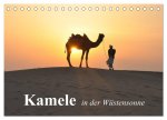 Kamele in der Wüstensonne (Tischkalender 2026 DIN A5 quer), CALVENDO Monatskalender