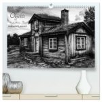Objekte in schwarz weiss (hochwertiger Premium Wandkalender 2026 DIN A2 quer), Kunstdruck in Hochglanz