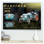 Oldtimer - Traktoren (hochwertiger Premium Wandkalender 2026 DIN A2 quer), Kunstdruck in Hochglanz