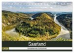 Saarland - unbekannte Schönheit (Tischkalender 2026 DIN A5 quer), CALVENDO Monatskalender