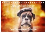 Deutscher Boxer (Tischkalender 2026 DIN A5 quer), CALVENDO Monatskalender