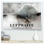 Luftwaffe. Kampfflugzeuge der USA (hochwertiger Premium Wandkalender 2026 DIN A2 quer), Kunstdruck in Hochglanz