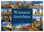 Wismarer Ansichten 2026 (Wandkalender 2026 DIN A3 quer), CALVENDO Monatskalender