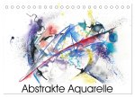 Abstrakte Aquarelle (Tischkalender 2026 DIN A5 quer), CALVENDO Monatskalender