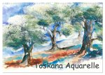 Toskana Aquarelle (Wandkalender 2026 DIN A3 quer), CALVENDO Monatskalender