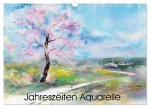 Jahreszeiten Aquarelle (Wandkalender 2026 DIN A3 quer), CALVENDO Monatskalender