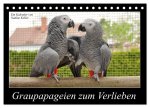 Graupapageien zum Verlieben (Tischkalender 2026 DIN A5 quer), CALVENDO Monatskalender