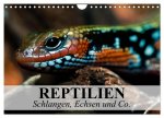 Reptilien Schlangen, Echsen und Co. (Wandkalender 2026 DIN A4 quer), CALVENDO Monatskalender