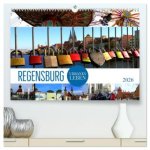 REGENSBURG - urbanes Leben (hochwertiger Premium Wandkalender 2026 DIN A2 quer), Kunstdruck in Hochglanz