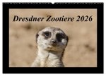 Dresdner Zootiere 2026 (Wandkalender 2026 DIN A2 quer), CALVENDO Monatskalender