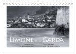 Limone sul Garda schwarzweiß (Tischkalender 2026 DIN A5 quer), CALVENDO Monatskalender