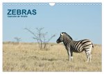 Zebras - Faszination der Streifen (Wandkalender 2026 DIN A4 quer), CALVENDO Monatskalender