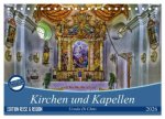 Kirchen und Kapellen (Tischkalender 2026 DIN A5 quer), CALVENDO Monatskalender