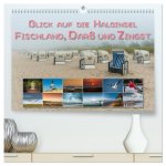 Blick auf die Halbinsel Fischland, Darß und Zingst (hochwertiger Premium Wandkalender 2026 DIN A2 quer), Kunstdruck in Hochglanz
