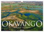 Okavango - Das Delta von oben (Wandkalender 2026 DIN A3 quer), CALVENDO Monatskalender
